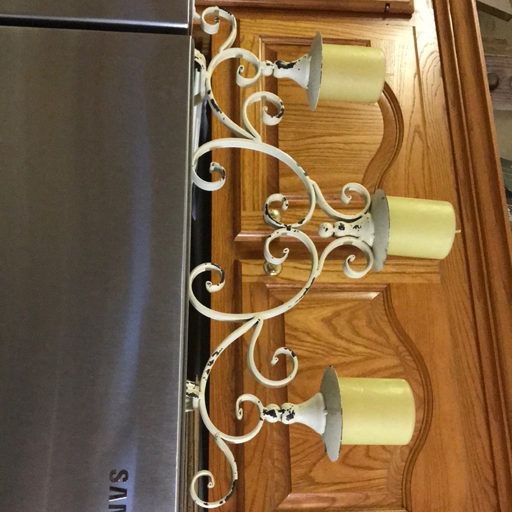 Rustic candle holder